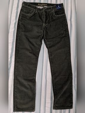 Men's Tommy Bahama Sea Coast Corduroy 5 Pocket Pants Beetle Green Size 32x32